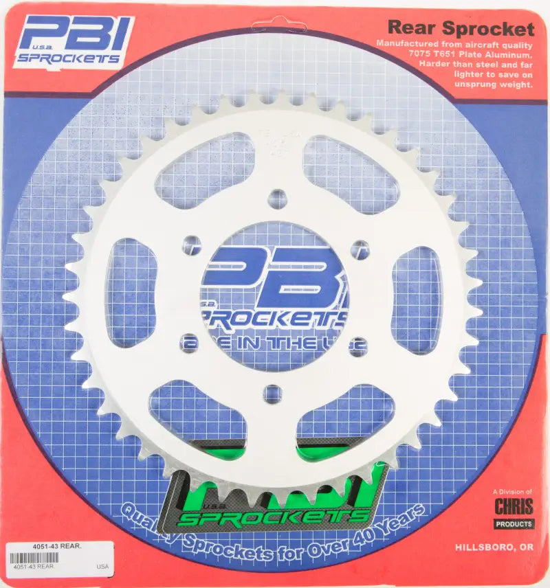 Rear Sprocket Aluminum 43t 520 Kaw wps-50-405143
