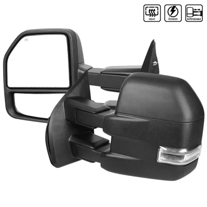 RMX-F15015F3H-P-FS Spec-D Tunin Towing Mirrors-Black Texture sdt5015f3hpfs