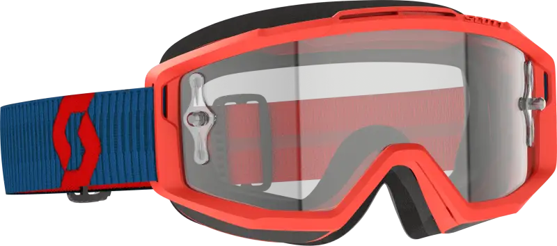 Split Otg Goggle Drk Blue/Neon Rd Clear Works 51-5648