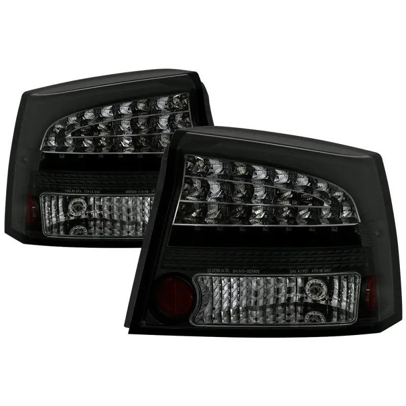 Spyder 06-08 Dodge Charger LED Tail Lights - Black Smoke ALT-YD-DCH05-LED-BSM 5084408