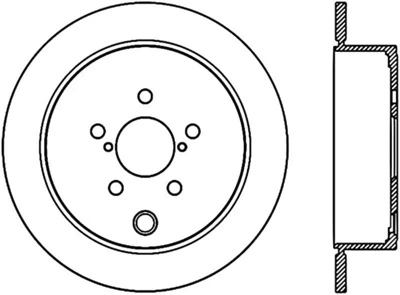 Stoptech 09-10 Subaru Forester / 08-10 Impreza/WRX Rear CRYO-STOP Rotor 120-47029cry