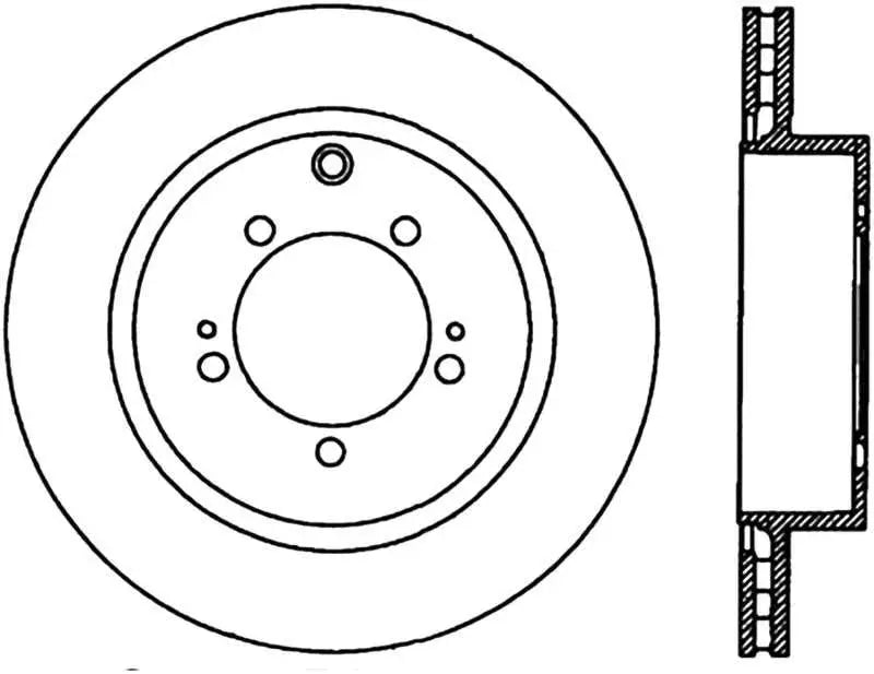 StopTech Slotted & Drilled Sport Brake Rotor 127-46065l