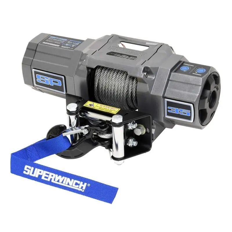 Superwinch 3500 LBS 12V DC 7/32in x 40ft Steel Rope Roller Fairlead SP 35 Winch suw1135240
