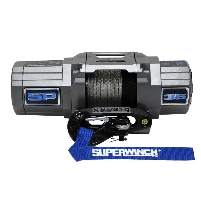 Superwinch 3500 LBS 12V DC 7/32in x 40ft Synthetic Rope Hawse Fairlead SP 35SR Winch suw1135250