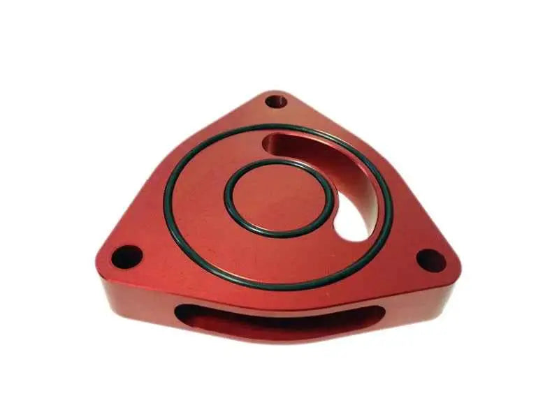 Torque Solution Blow Off BOV Sound Plate (Red): Hyundai Genesis Coupe 2.0T ALL ts-gen-002r