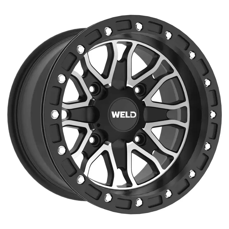U501A8043400 Weld Wheels Raptor Beadlock Satin Mil 14X8 4+4 4X156 wps-575-3218
