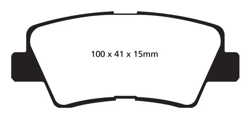 UD1313 EBC 09-11 Hyundai Azera 3.3 Ultimax2 Rear Brake Pads ebcud1313