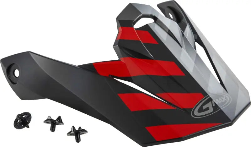 Visor W/Screws Fame Mx 86 Matte Black/Red/Silver wps-72-3960