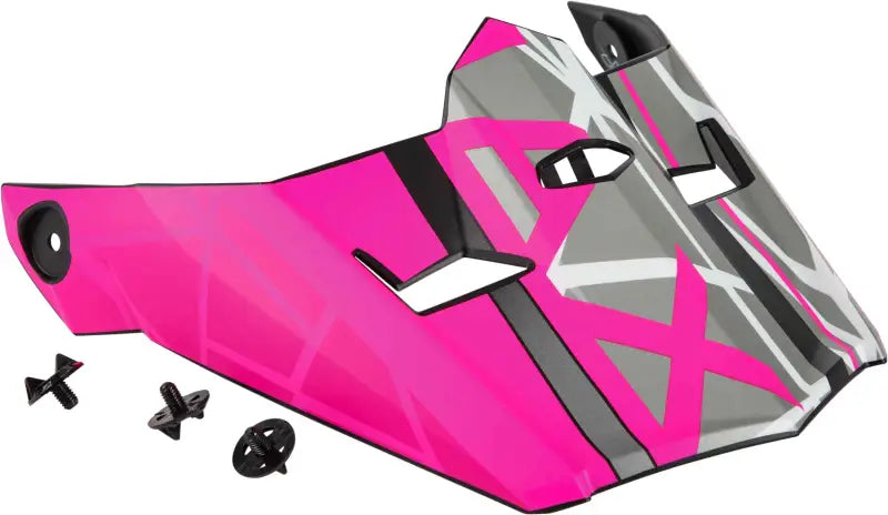 Visor W/Screws Mega Mx 46 Matte Black/Neon Pink Md 2x wps-72-3251