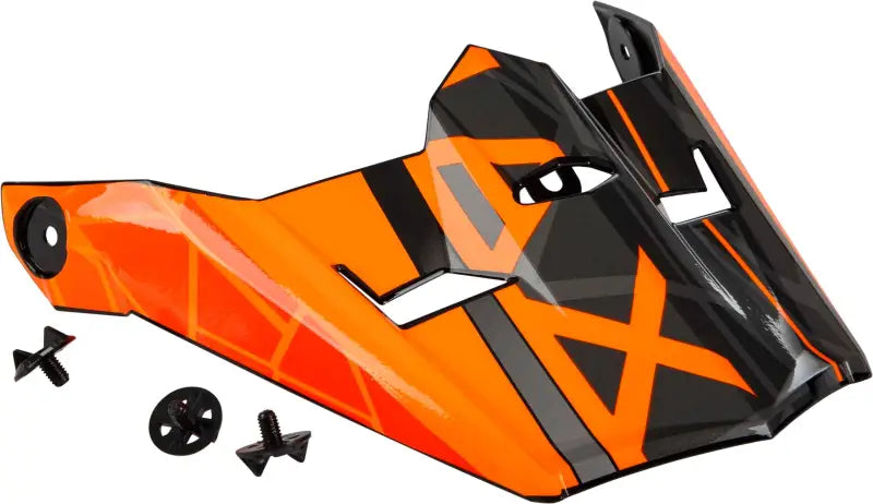 Visor W/Screws Mega Mx 46y Black/Orange/Silver Ys Yl wps-72-3229