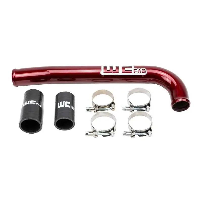 WCF100678-RED Wehrli 03-09 Dodge 5.9L/6.7L Cummins (Non-Twin CP3) Upper Coolant Pipe - WCFab Red wcfwcf100678-red