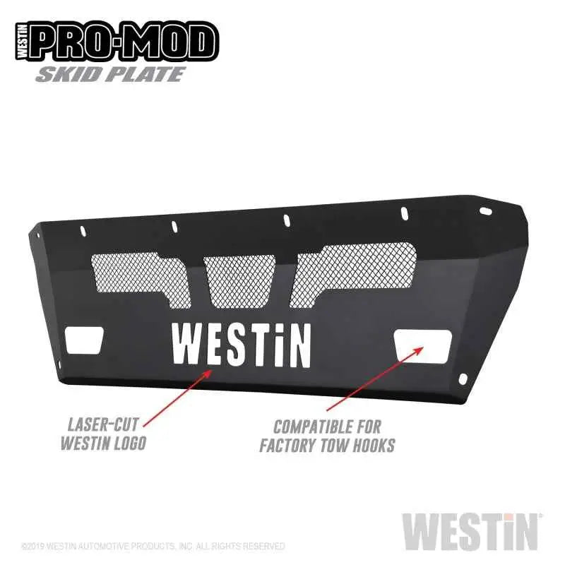 Westin 15-19 Chevrolet Silverado 2500/3500 Pro-Mod Skid Plate - Textured Black 58-71165