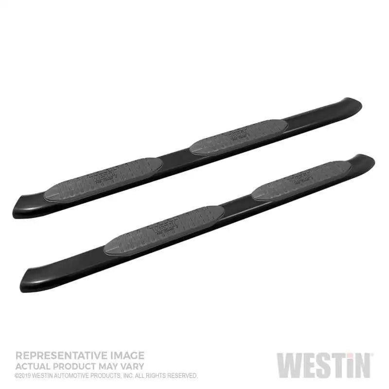 Westin 19-20 Chevrolet Silverado/GMC Sierra 1500 Double Cab PRO TRAXX 5 Oval Nerf Step Bars - Black 21-54125