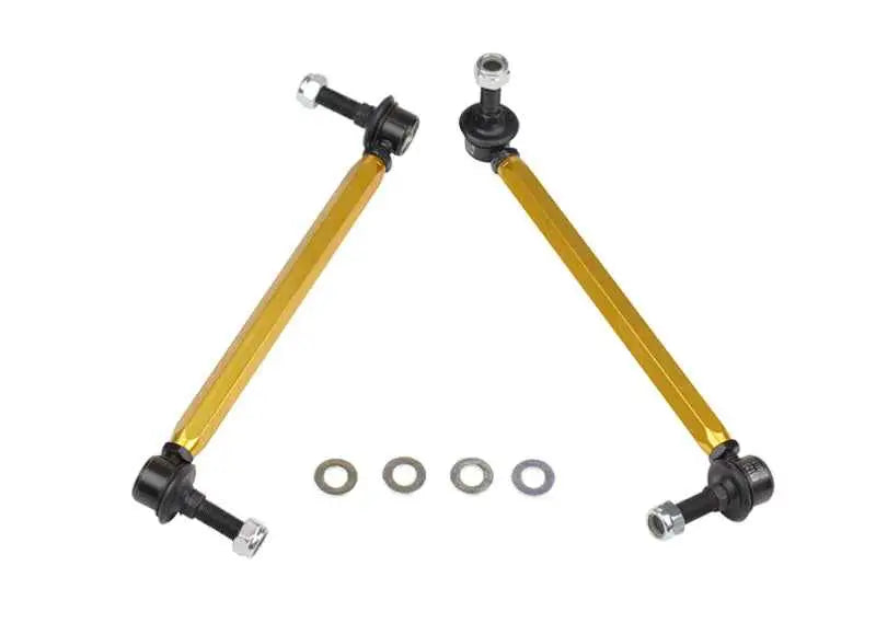 Whiteline 05+ Mustang Coupe 8cyl (Inc Shelby GT/ GT500) Front Swaybar Link Kit H/Duty Adj Steel Ball klc169