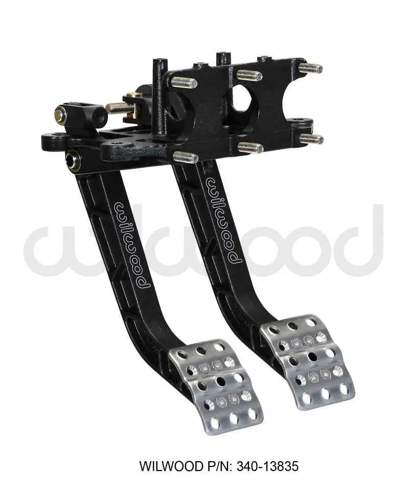 Wilwood Adjustable Dual Pedal - Brake / Clutch - Rev. Swing Mount - 5.1:1 340-13835