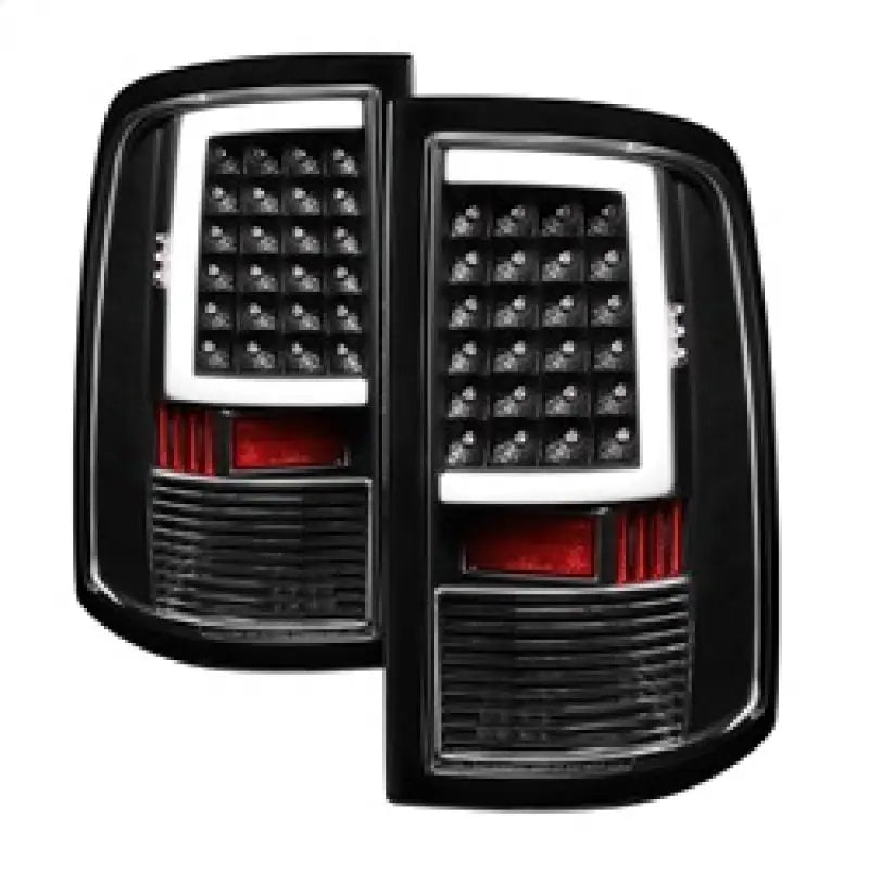 xTune 09-18 Dodge Ram 1500 (Incandescent Model) LED Tail Lights - Blk (ALT-ON-DR09-LBLED-BK) spy5082206