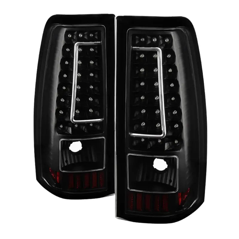Xtune Chevy Silverado 1500-2500-3500 03-06 C-Shape LED Tail Lights Black ALT-ON-CS03-G2-LED-BK spy5081261