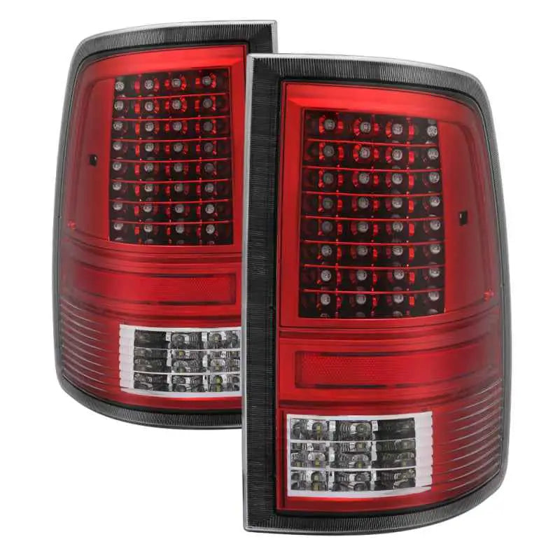 xTune Dodge Ram 1500 09-14 Incandescent Model Only LED Tail Lights - Red Clear ALT-JH-DR09-LED-CS-RC 9037498
