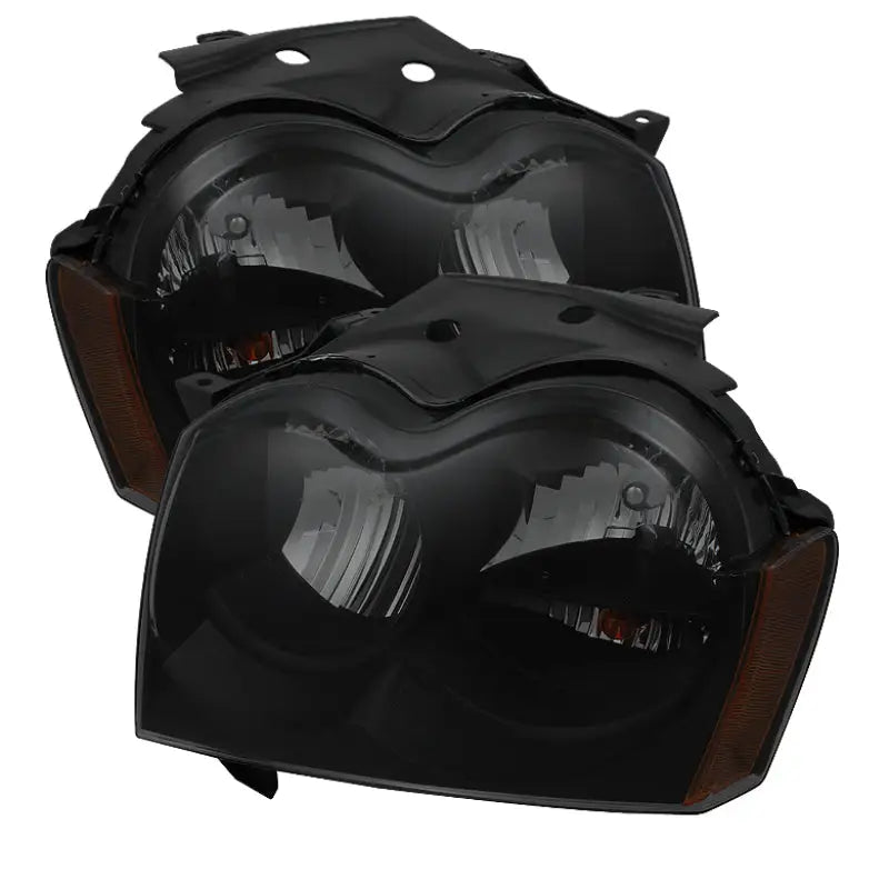 Xtune Jeep Grand Cherokee 05-07 Crystal Headlights Black Smoked HD-JH-JGC05-AM-BSM spy9033780