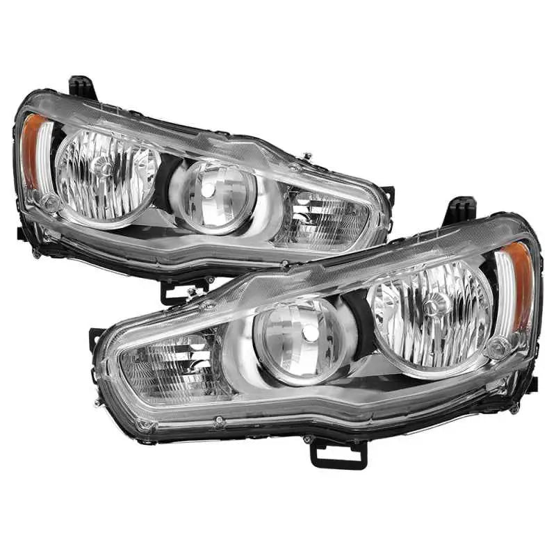 xTune Mitsubishi Lancer 08-15 OE Style Headlights - ALL Chrome HD-JH-ML08-AM-C 9937477