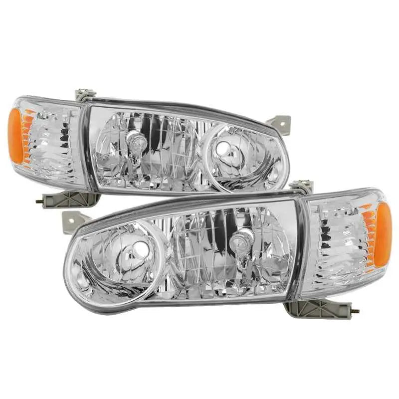 xTune Toyota Corolla 01-02 OE Style Headlights w/Amber Corner Lights - Chrome HD-JH-TC01-AM-C 9937255