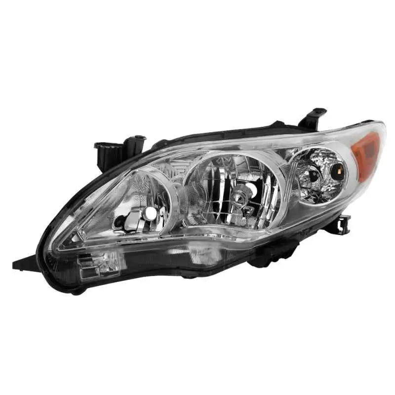 xTune Toyota Corolla 11-13 Driver Side Headlights - OEM Left - Chrome HD-JH-TCO11-OE-L 9937538