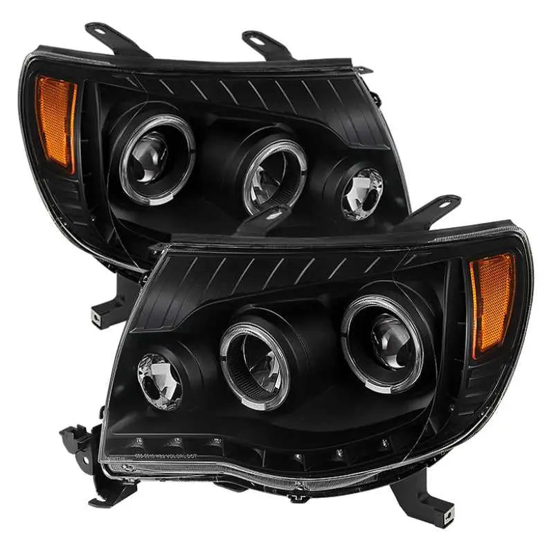 Xtune Toyota Tacoma 05-11 Halo Projector Headlights Black PRO-JH-TT05-LED-BK 9027857